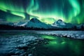 Northern Lights illuminating the night sky over Alaska, capturing the mystical and captivating beauty of this natural phenomenon.