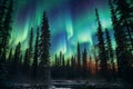 Northern Lights illuminating the night sky over Alaska, capturing the mystical and captivating beauty of this natural phenomenon.