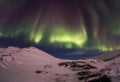 Northern Lights on the Kola Peninsula. Teriberka, Murmansk region, Russia