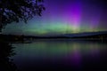 Northern Lights on the lake Royalty Free Stock Photo