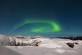 Northern Lights over Denali Royalty Free Stock Photo