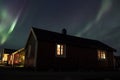 Northern lights over Hamnoy IV Royalty Free Stock Photo