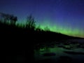 Northern Lights Over Lake Superior