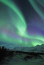 Northern lights over mountains Royalty Free Stock Photo