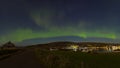 The Northern Lights in the Shetland Islands. Royalty Free Stock Photo