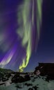 Northern Lights panoramic Arctic scene Royalty Free Stock Photo