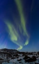 Northern Lights panoramic Arctic scene Royalty Free Stock Photo