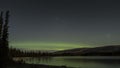 Northern Lights and the Plieades over Lake Boya