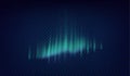 Northern lights. Realistic aurora borealis amazing polar lights on night black sky