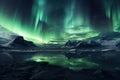 The Northern Lights Rising Royalty Free Stock Photo