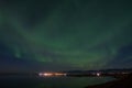 Northern Lights in the sky`s above Hornafjordur in south Iceland Royalty Free Stock Photo