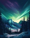 The Northern Lights: A Staggering Beauty Royalty Free Stock Photo