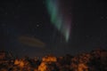 Northern Lights and UFO cloud Royalty Free Stock Photo