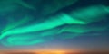Northern lights in winter Finland sky