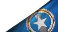 Northern Mariana Islands flag right side with blank copy space