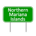 Northern Mariana Islands road sign.