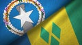 Northern Mariana Islands and Saint Vincent and the Grenadines two flags