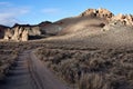 Northern Nevada road through the desert