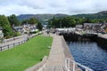 Northern part of Scotland. Natural landscapes of numerous lakes, forests and Scottish mountains.