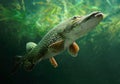 The Northern Pike (Esox Lucius). Royalty Free Stock Photo