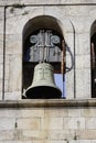 Medieval church old bronze bell Royalty Free Stock Photo