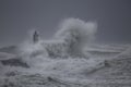 Northern portuguese winter seascape Royalty Free Stock Photo