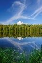 Northern river and woods