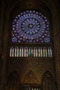 Northern rose window of Notre Dame