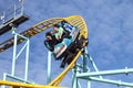 Northern`s California only spinning coaster, Santa Cruz, California Royalty Free Stock Photo