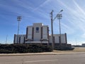 Highschool Stadium in  Stillwater Oklahoma Royalty Free Stock Photo