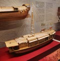 Northern Song Dynasty Antique Passenger Boat Vessel Ship Scale Model Wooden Boats Sailboat Junk Sail Transportation Vehicle Royalty Free Stock Photo