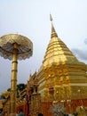 Northern Thai Thailand Chiang Chiang Mai Golden Temple Wat Suan Dok Religious Architecture Buddhist Buddha Statue Royalty Free Stock Photo