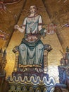 Northern wall, Golden Hall Stockholm City Hall, Mosaic of Queen of Lake Malaren
