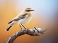 Northern Wheatear Made With Generative AI illustration