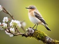 Northern Wheatear Made With Generative AI illustration