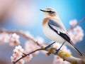 Northern Wheatear Made With Generative AI illustration