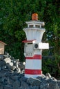 Letterbox built in style of small lighthouse