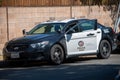 Northridge, California, United States - June 29, 2022: A multi-agency task force including LAPD Narcotics detectives stages on a