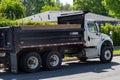 A City of Los Angeles Sanitation department-rented Herc Rentals dump truck