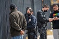 A diverse group of LAPD officers and supervisors respond to an assault investigation in Northridge