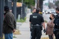 A diverse group of LAPD officers and supervisors respond to an assault