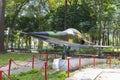 Northrop F-5E Tiger fighter jet displayed outside of the Reunification Palace in Ho Chi Minh City, V