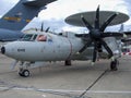 Northrop Grumman E-2D Hawkeye at Le Bourge. Royalty Free Stock Photo