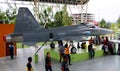 Northrop Grumman F-5E jet on display at submarine museum in Klebang.The F-5E fighter