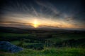 Northumberland Sunset Royalty Free Stock Photo