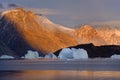 Northwest Fjord - Scoresbysund - Greenland Royalty Free Stock Photo