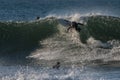 Northwest swell hits the southern California coast Royalty Free Stock Photo