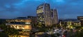 The Norton Rose Fulbright towers designed by Paragon Architects at the 15 Alice Lane office complex in Sandton, Johannesburg at