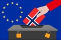 Norway ballot box for the European elections