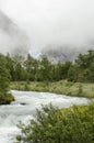 Norway - Briksdal glacier - Jostedalsbreen National Park Royalty Free Stock Photo